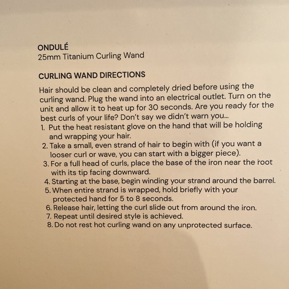 Lange Ondule 25mm Titanium Curling Wand - Picture 4 of 8